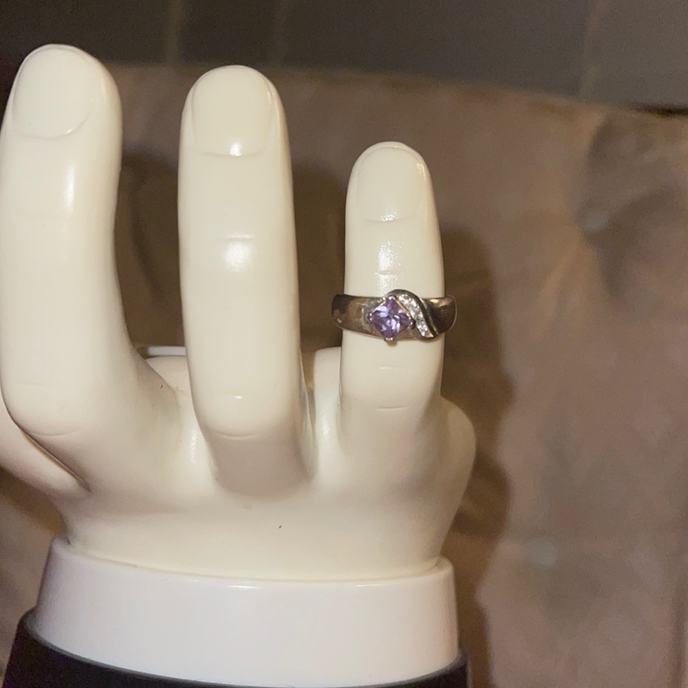 925 sterling silver Amethyst stone